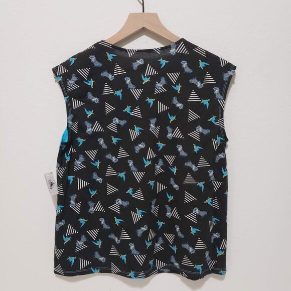 NEW!! Disney Womens SIZE M Pocahontas Meeko Muscle Tank Top Colorblock - Picture 5 of 12